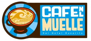 Logo de Café en el muelle